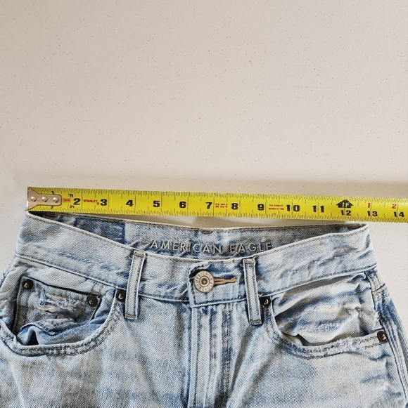 American Eagle 90s Boyfriend Jeans Straight Leg Size 00 High Rise 100% Cotton - Picture 8 of 12